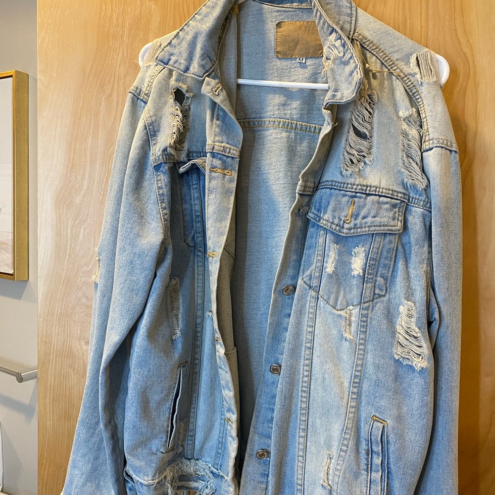 Distressed Jean jacket